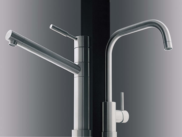 rubinetterie in acciaio inox
